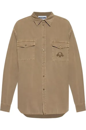 Moschino Logo-embroidered shirt