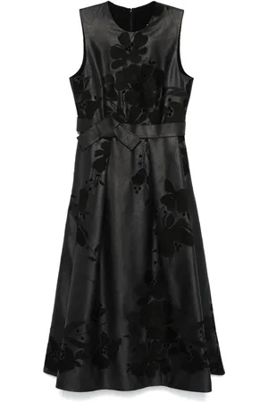 Elie saab Floral-embroidered maxi dress