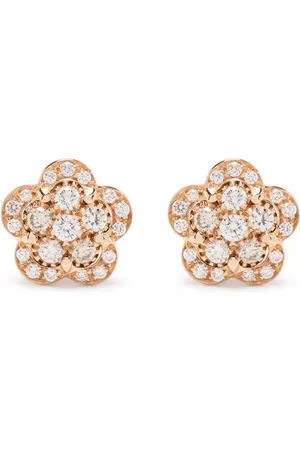 Pasquale Bruni 18kt rose gold Figlia dei Fiori diamond stud earrings