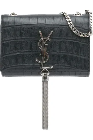 Saint Laurent 2014 Mini Croc Embossed Kate Tassel crossbody bag
