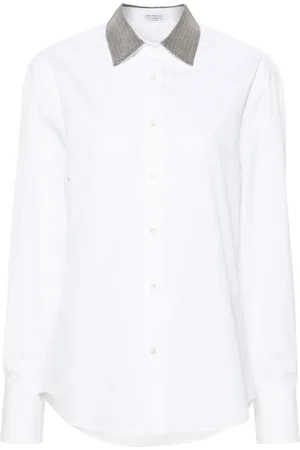 Brunello Cucinelli Monili-collar shirt
