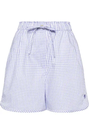 FORTE FORTE Gingham-check cotton shorts