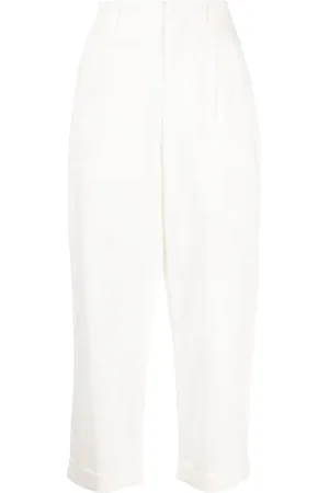 Izzue Elasticated-waist cropped trousers