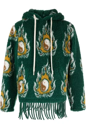 JORDAN LUCA Cosmo patterned-jacquard drawstring hoodie