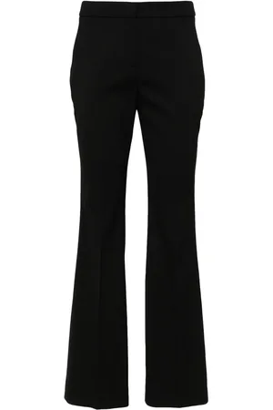 LARDINI Pressed-crease flared trousers