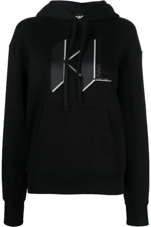 Karl Lagerfeld Logo print pullover hoodie