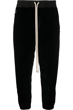 Rick Owens Drop-crotch cropped track pants