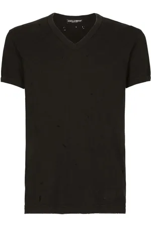 Dolce & Gabbana Logo-patch V-neck T-shirt
