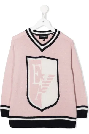 Emporio Armani Logo-intarsia varsity jumper