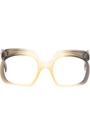 Dior 1970s ombré butterfly-frame glasses