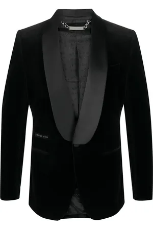 Philipp Plein Elegant velvet-effect blazer