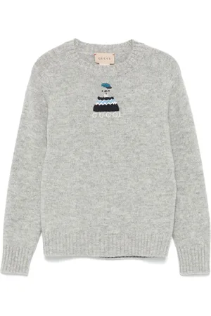 Gucci Dog-embroidered sweater