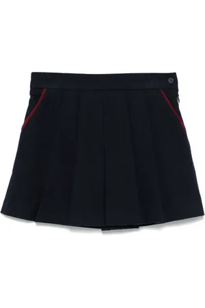 Il gufo Pleat-detail skirt