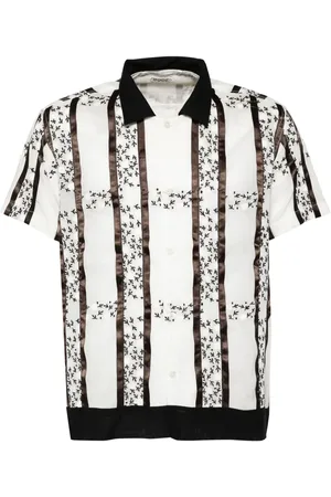 BODE Lattice sprig short-sleeved shirt