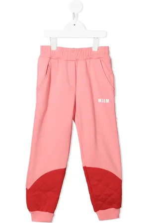 Msgm Quilted panel track pants