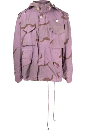 OAMC Abstract-print cotton-blend jacket