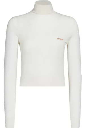 Marni Logo-embroidered ribbed jumper