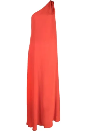 Kiton One-shoulder silk maxi dress