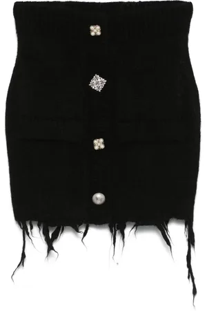 Vetements Embellished-buttons mini skirt