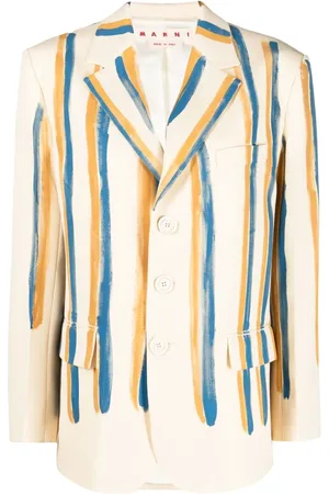 Marni Striped single-breasted blazer