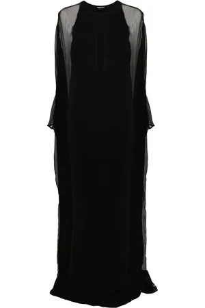 Tom Ford Semi-sheer-panelled maxi dress
