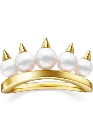 Tasaki 18kt yellow Collection Line Danger plus ring