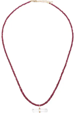 JIA JIA 14kt yellow Arizona ruby and quartz necklace