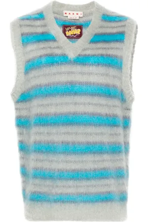 Marni Striped-pattern knitted vest