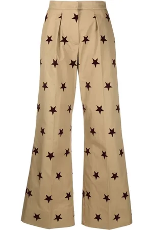 Palm Angels Star print wide-leg tailored trousers