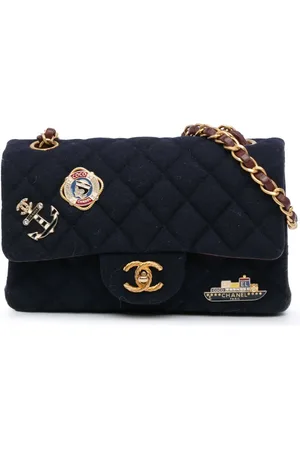CHANEL 2018-2019 Mini Rectangular Classic Jersey Sailor Single Flap crossbody bag