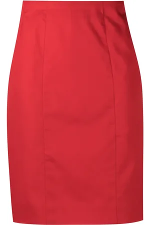 CHANEL High-waist straight-fit skirt