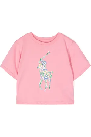 Ralph Lauren Floral-embroidered cotton T-shirt