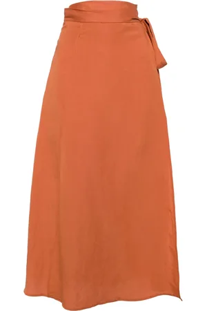 Voz High-waisted wrap maxi skirt