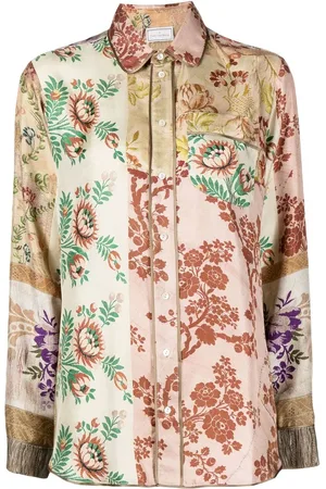PIERRE-LOUIS MASCIA Floral-print silk shirt