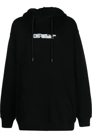 OFF-WHITE Logo-print cotton hoodie