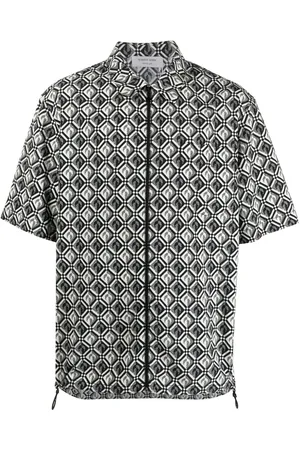 Marine Serre Zephyr diamond-pattern moon shirt
