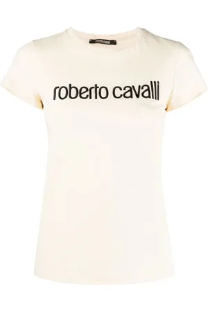 Roberto Cavalli Logo-embroidered T-shirt