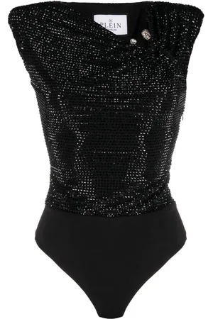 Philipp Plein Crystal-embellished bodysuit