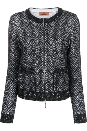 Missoni Chevron sequin-embellished jacket