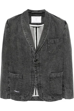SOCIÉTÉ ANONYME Single-breasted denim blazer