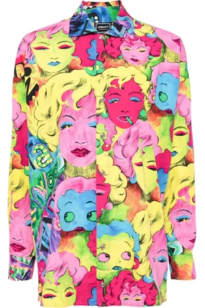 VERSACE 1990-2000s Betty Boop-print cotton shirt