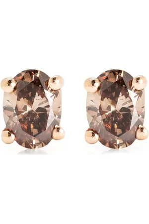 WOUTERS & HENDRIX 18kt rose and yellow diamond stud earrings
