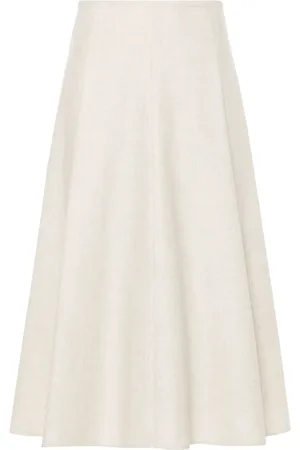Brunello Cucinelli Pleat-detail A-line skirt