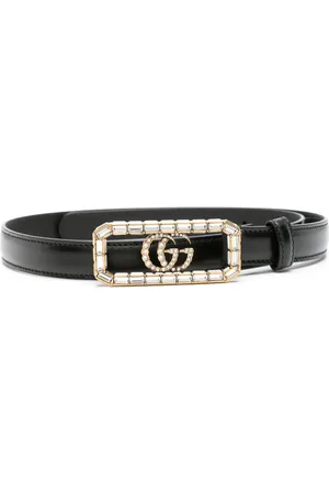 Gucci Double G-buckle leather belt