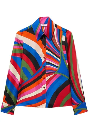 Puccini Iride-print silk shirt