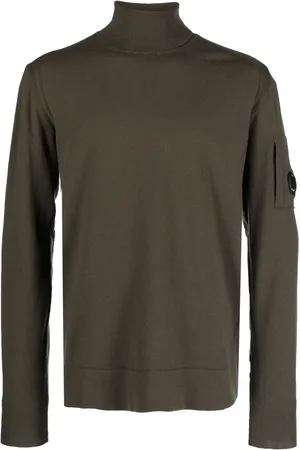 C.P. Company Lens-detail fine-knit jumper
