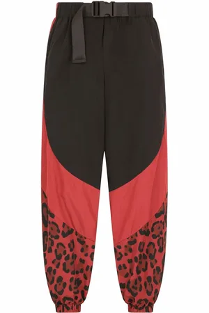 Dolce & Gabbana Panelled leopard-print trousers