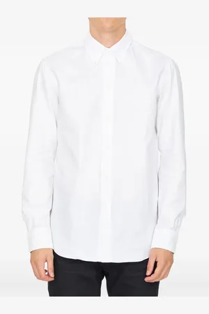 SALVATORE PICCOLO Curved-hem cotton shirt