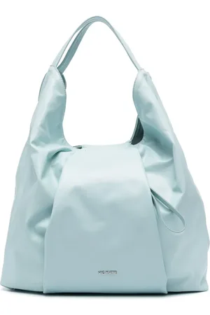 vic matiè Logo-plaque leather tote bag