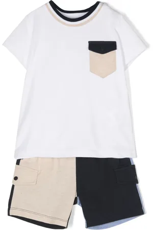 PATACHOU Piqué-weave shorts set